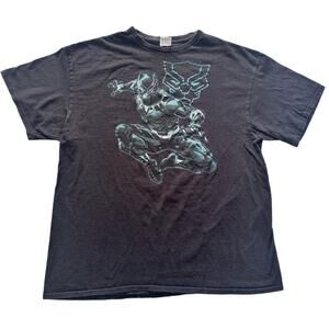 Black panther marvel black short sleeve graphic t shirt XL